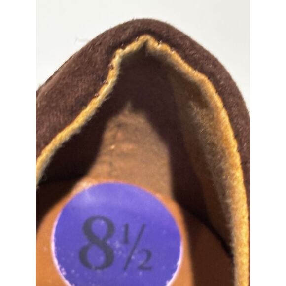 Anne Klein Eunice Brown Coco Vegan Loafers Chunky Chain Preppy Women’s 8.5 Work - Picture 7 of 9